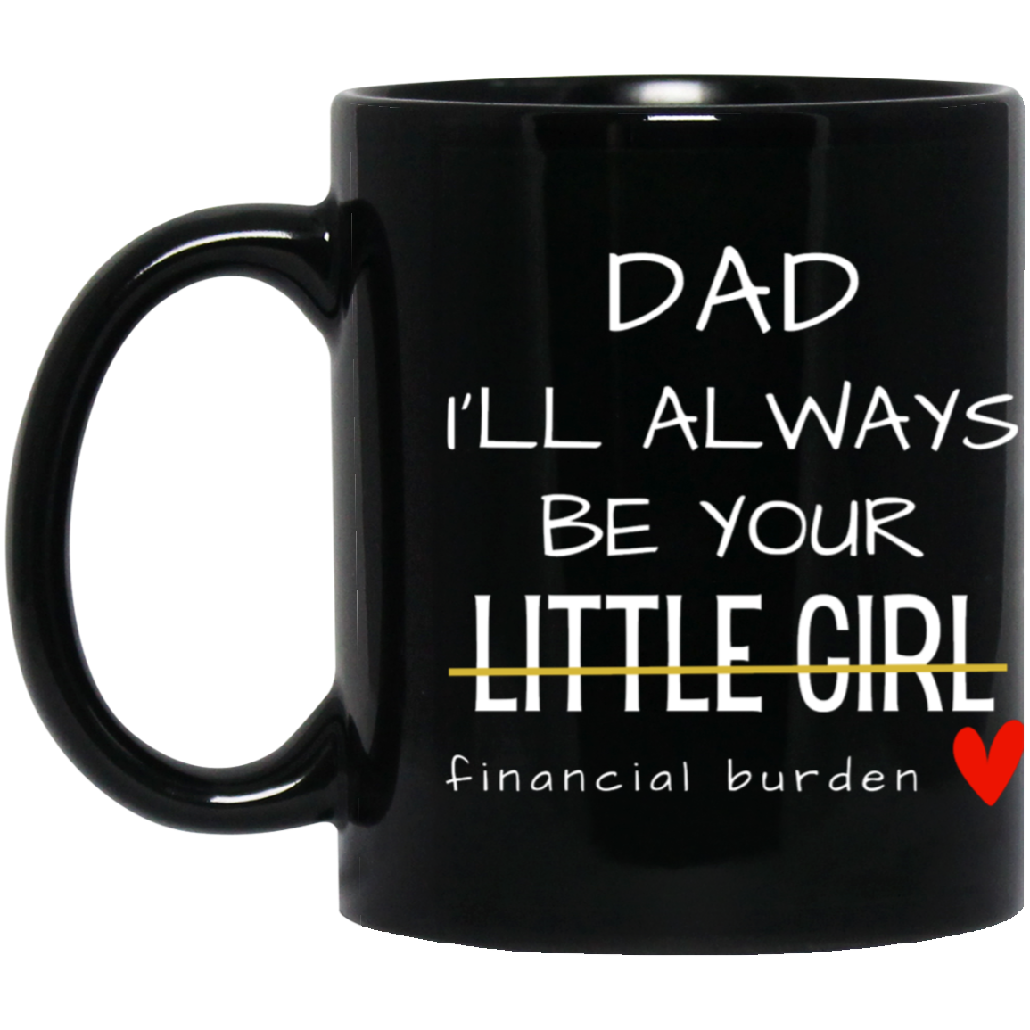 Dad I'll Always Be Your Little Girl Financial Burden, Fathers Day Gift, Gifts for Father