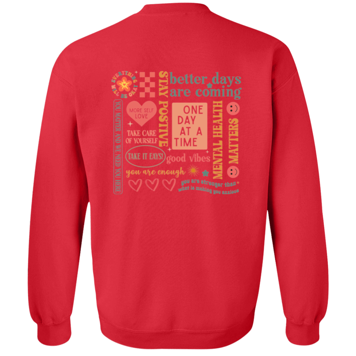 Everything Will Be Okay" T-Shirt & Sweatshirt – Uplifting Mental Health Apparel