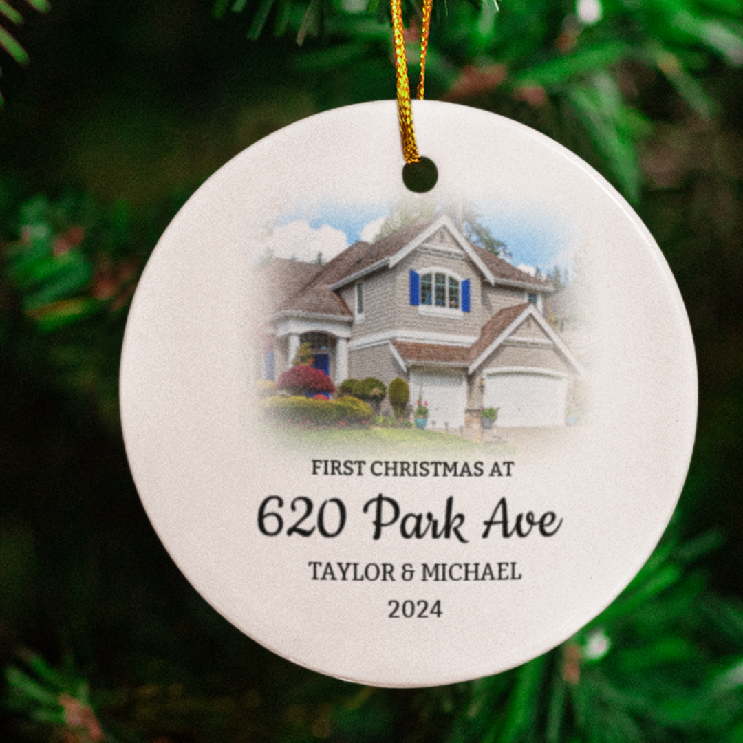 Personalize First Home Christmas Ornaments