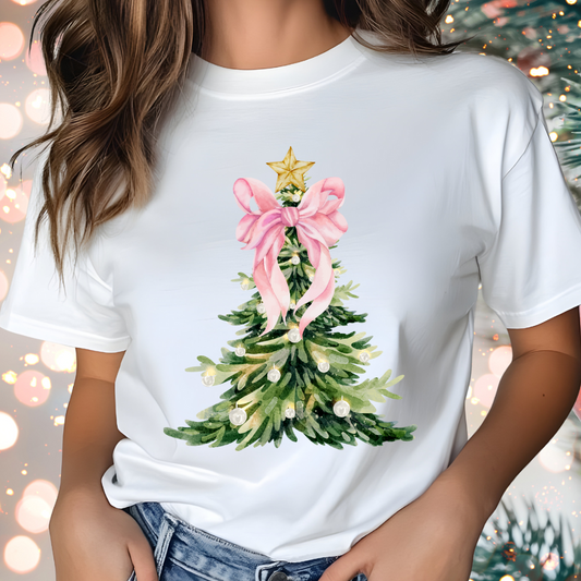 🎄 Christmas Tree Bow Shirt & Christmas Sweatshirt for Women 🎄