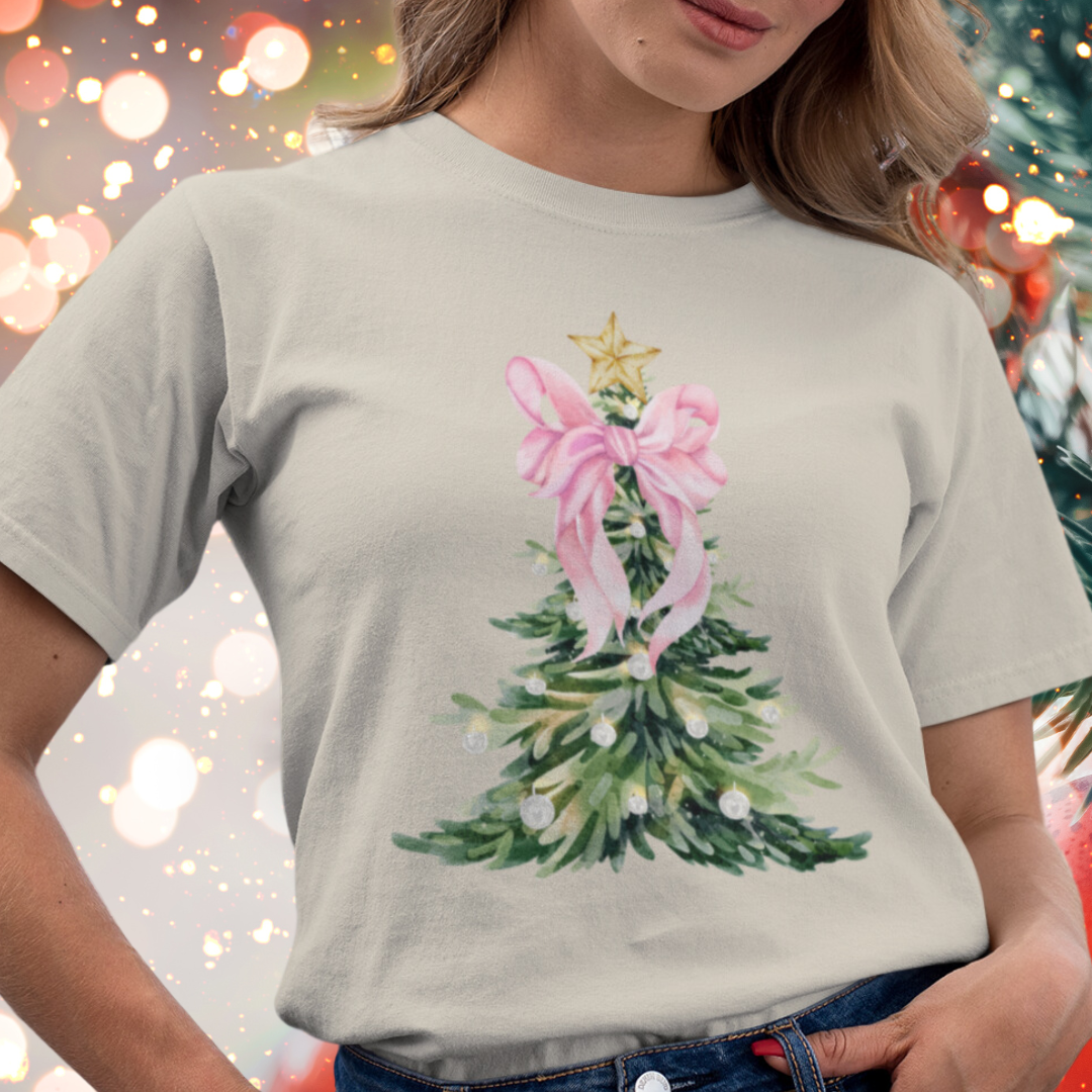 🎄 Christmas Tree Bow Shirt & Christmas Sweatshirt for Women 🎄