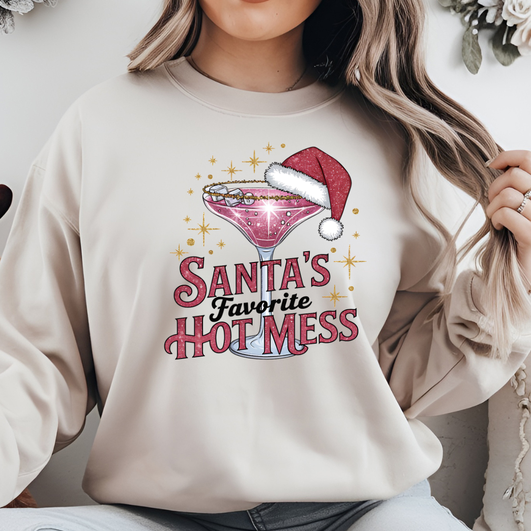 Santa’s Favorite Hot Mess Drink - Festive Holiday Mug for Fun Christmas Sipping