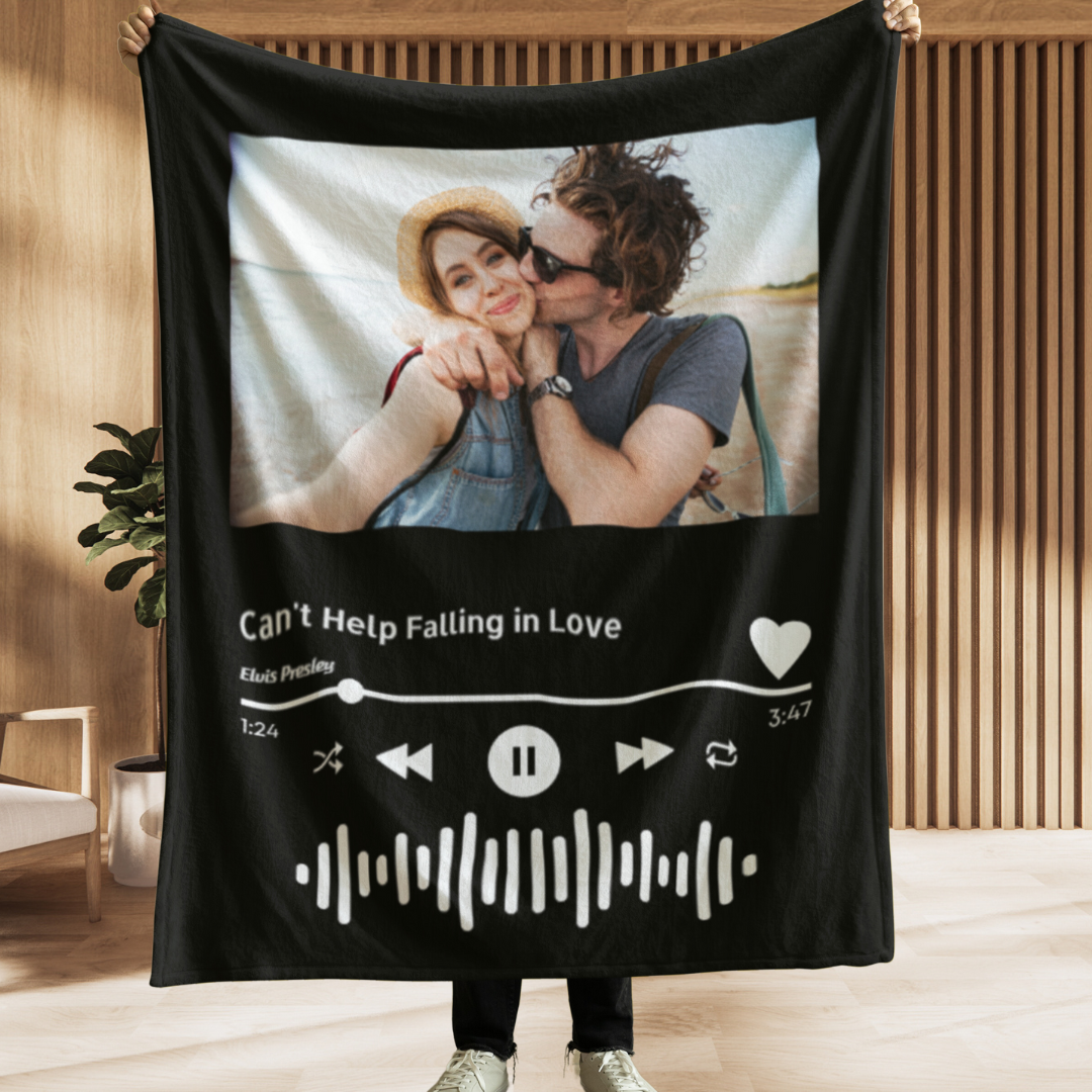 Custom Music Blanket Photo