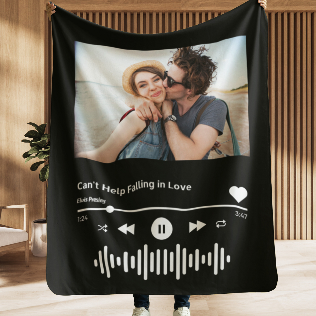 Custom Music Blanket Photo