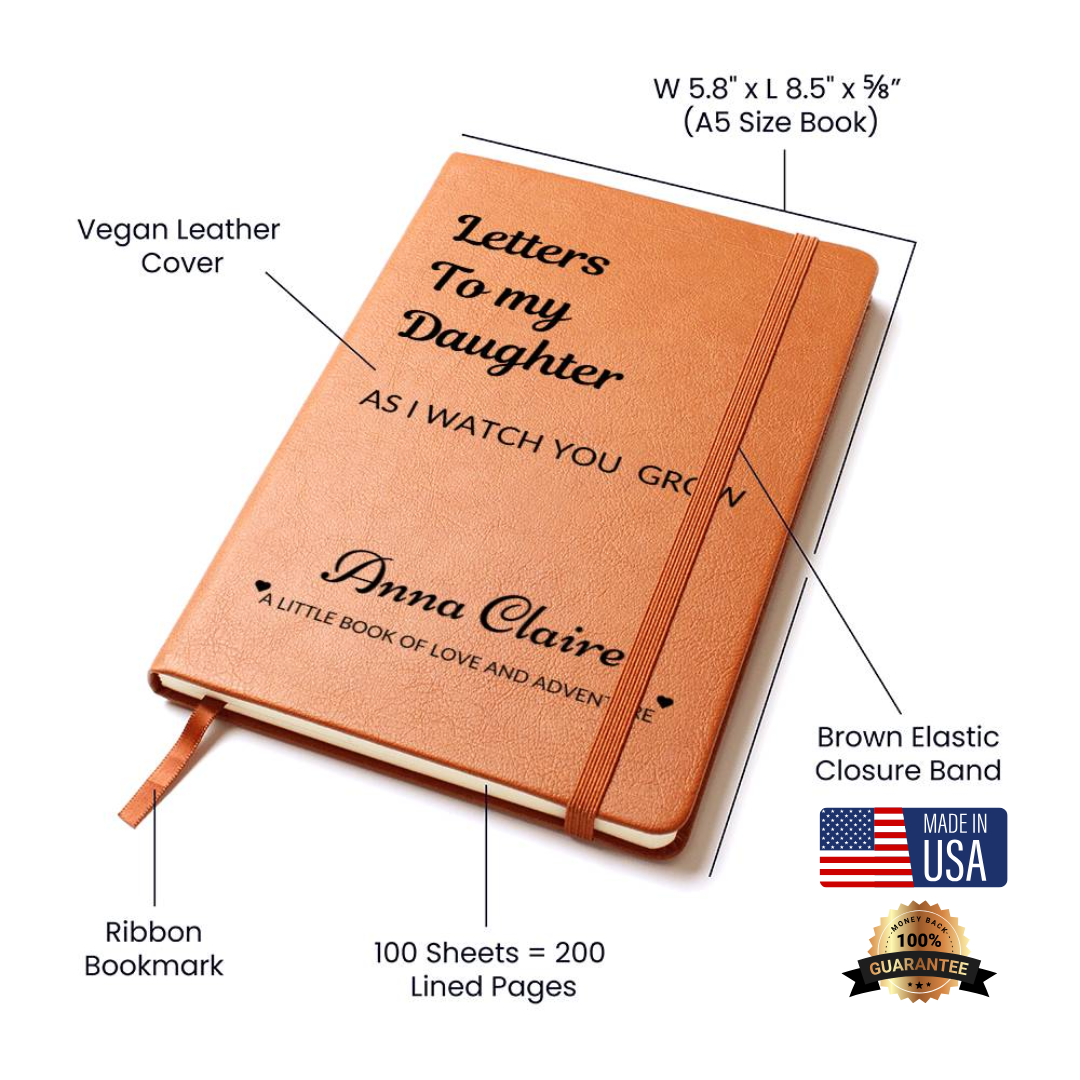 "Letters to My Daughter" Personalized Journal – A Heartfelt Keepsake