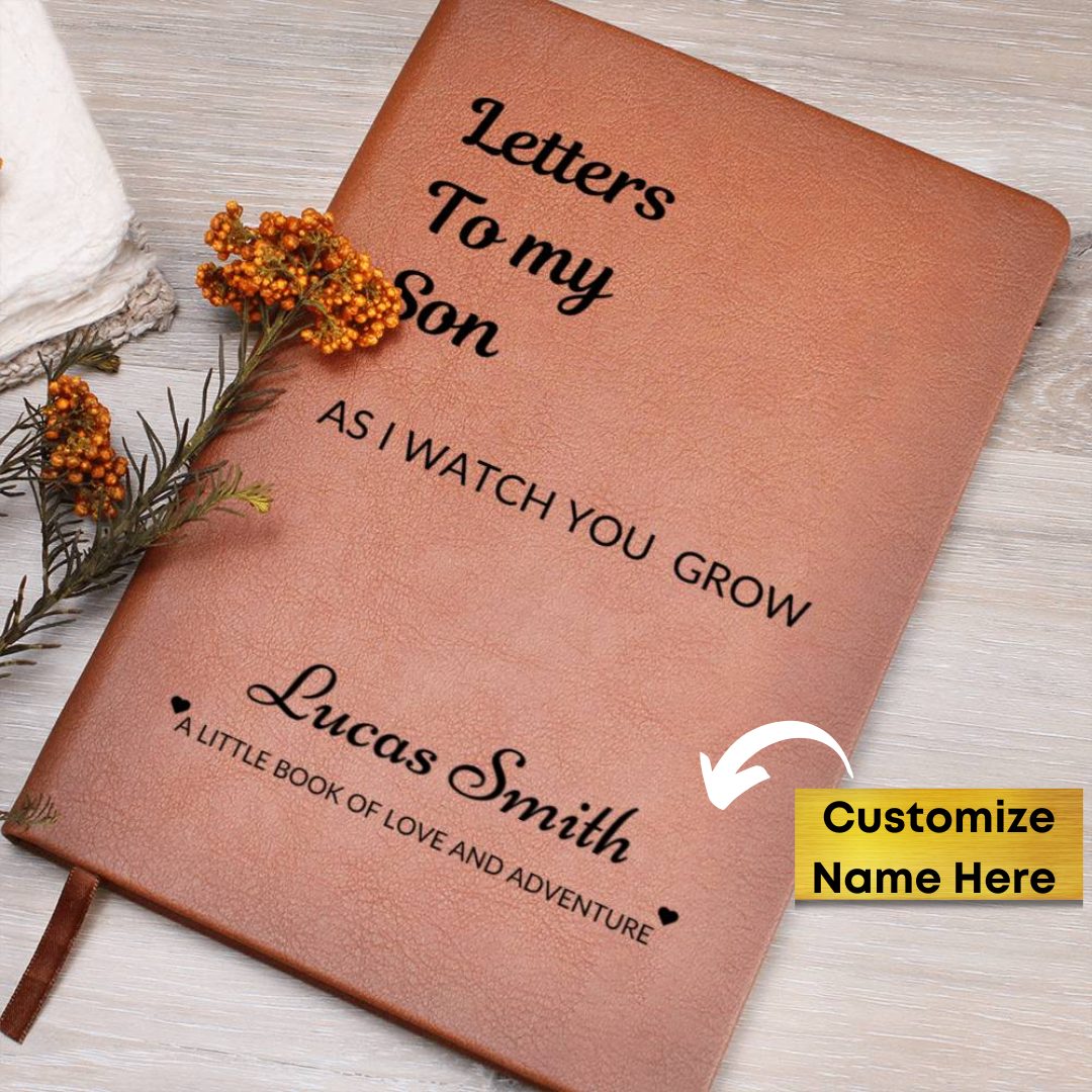 "Letters to My Son" Personalized Journal – A Timeless Keepsake of Love