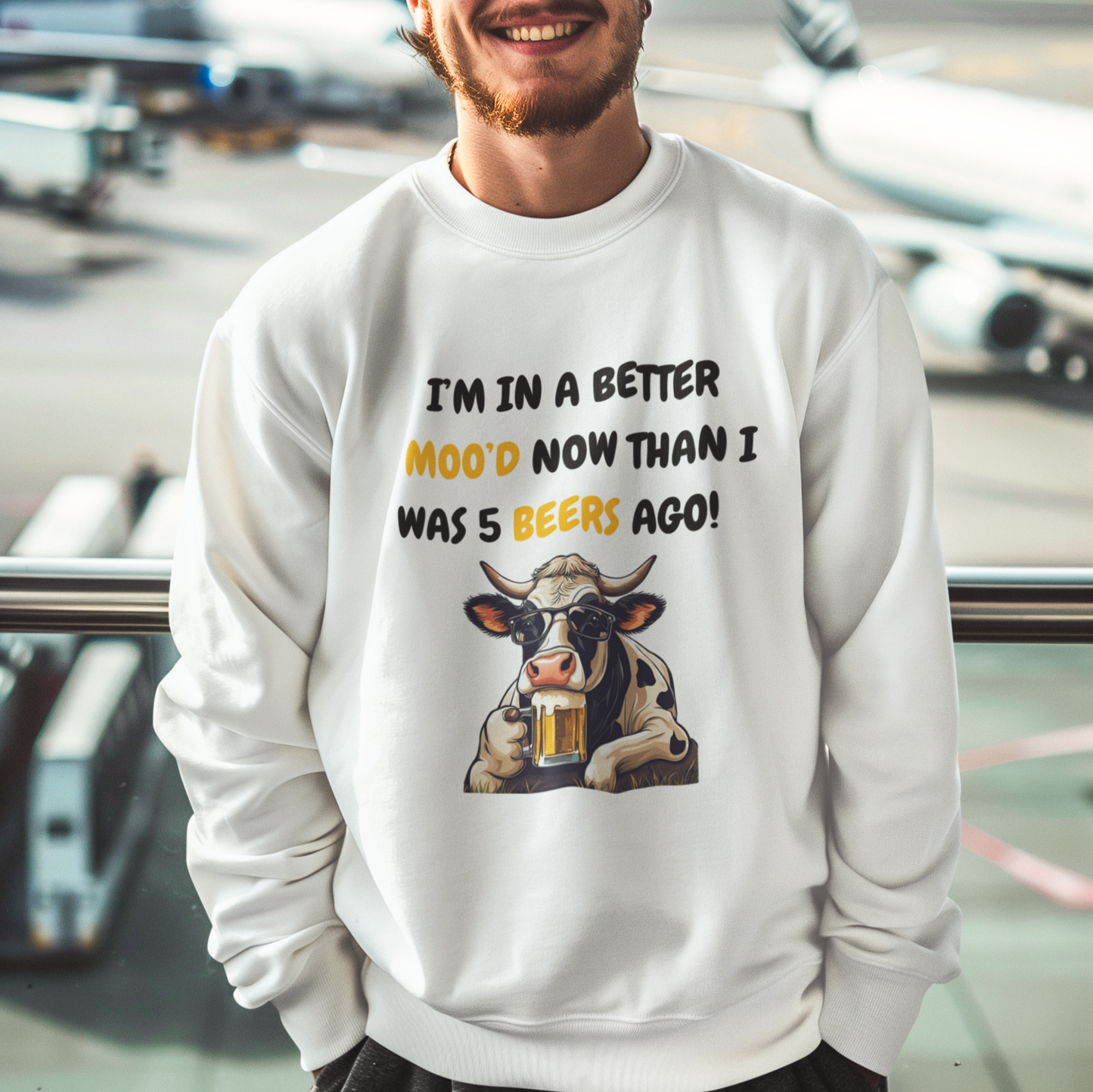 I'm In a Better Mood Now - Cow T-shirt & Sweatshirt