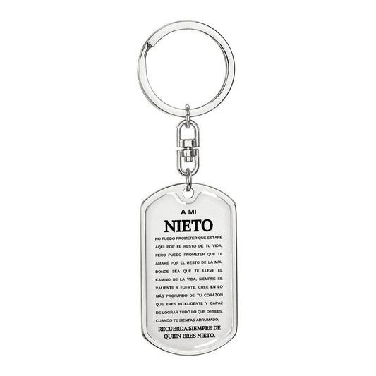 🔥 A Mi Nieto - Recuerda de Quién Eres Nieto - Llavero Único