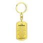 🔥 To My Grandson - Remember Whose Grandson You Are - Unique Keychain