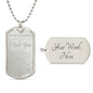 Personalized Necklace to My Husband |Engraved Necklace For Husband