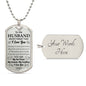 To My Husband Necklace - Never Forget that I love You
