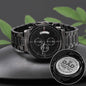 Engraved Watch for Dad - Personalized Father's Day Gift with Heartfelt Message and Fist Bump Design"