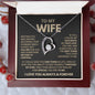 "Forever Love Necklace - To My Wife" - A Symbol of Unbreakable Love