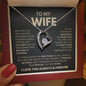 "Forever Love Necklace - To My Wife" - A Symbol of Unbreakable Love