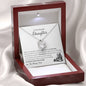 To My Beautiful Daughter Forever Love Necklace