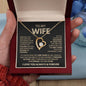 "Forever Love Necklace - To My Wife" - A Symbol of Unbreakable Love