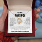 "Forever Love Necklace - To My Wife" - A Symbol of Unbreakable Love