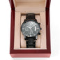 Engraved Watch for Dad - Personalized Father Gift with Heartfelt Message
