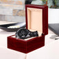 Engraved Pappy Watch - Personalized Fist Bump Design | Heartfelt Gift for Dad