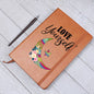Love Yourself Journal - Colorful Moon and Star Graphic Journal with Floral Accents | Self-Love and Empowerment Gift