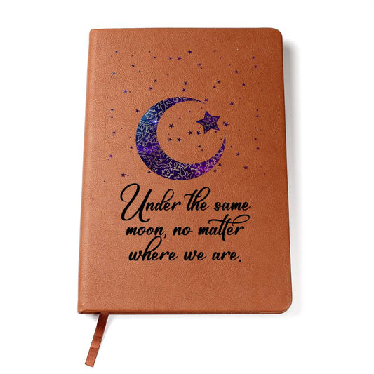 Under the Same Moon Journal - Elegant Moon and Star Design