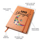 Love Yourself Journal - Colorful Moon and Star Graphic Journal with Floral Accents | Self-Love and Empowerment Gift