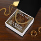 To My Son - Be a Warrior, Not a Worrier - Cuban Link Chain Necklace