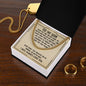 "To My Son" Cuba Link Chain Necklace - A Powerful Reminder of Love and Support