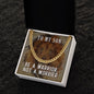 To My Son - Be a Warrior, Not a Worrier - Cuban Link Chain Necklace