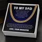 To My Amazing Dad | A Heartfelt Necklace from Your Loving Daughter