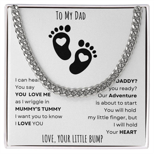 From Baby To Dad - Cuban Link Chain | Gift For Dad