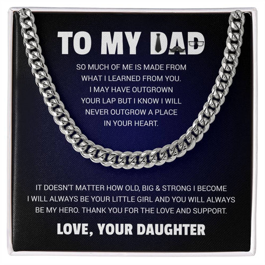 To My Amazing Dad | A Heartfelt Necklace from Your Loving Daughter