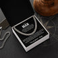 To My Man Cuban Link Chain – A Bold Expression of Love - To My Man Necklace