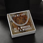 To My Son - Be a Warrior, Not a Worrier - Cuban Link Chain Necklace