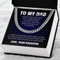 To My Amazing Dad | A Heartfelt Necklace from Your Loving Daughter