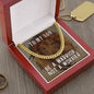 To My Son - Be a Warrior, Not a Worrier - Cuban Link Chain Necklace