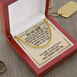 "To My Son" Cuba Link Chain Necklace - A Powerful Reminder of Love and Support