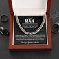 To My Man Cuban Link Chain – A Bold Expression of Love - To My Man Necklace