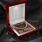 To My Son - Be a Warrior, Not a Worrier - Cuban Link Chain Necklace