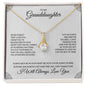 To My Granddaughter Love Knot Necklace, Inspirational Gift for Granddaughter, Forever in My Heart Jewelry, Granddaughter Birthday or Graduation Present