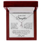 I Promise to love you Forever Alluring Beauty Necklace | Personalized Gift from Mom to Daughter