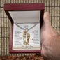 Son, I will Always Have Your Back , From Dad | Cuban Chain With Artisan Cross Necklace