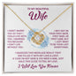 To My Beautiful Wife | A Love Knot Necklace Filled with My Heart