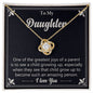 To My Daughter Necklace – A Gift of Love from Mom and Dad
