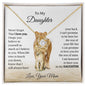 I will Always Love Your Back Love Knot Necklace | Gift From Mom To Daughter
