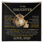 To My Daughter - Love You Forever - Love Knot Necklace