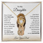 I will Always Love Your Back Love Knot Necklace | Gift From Dad To Daughter