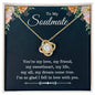 "To My Soulmate" Love Knot Necklace - A Beautiful Expression of Love