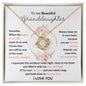 To My Granddaughter| Most Beautiful Chapter | Love Knot Necklace