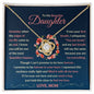 To My Beautiful Daughter - Forever Knot Necklace - Love, Mom